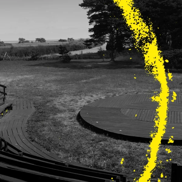 Föreställningen Kritcirkeln vid Närsakar på Gotland